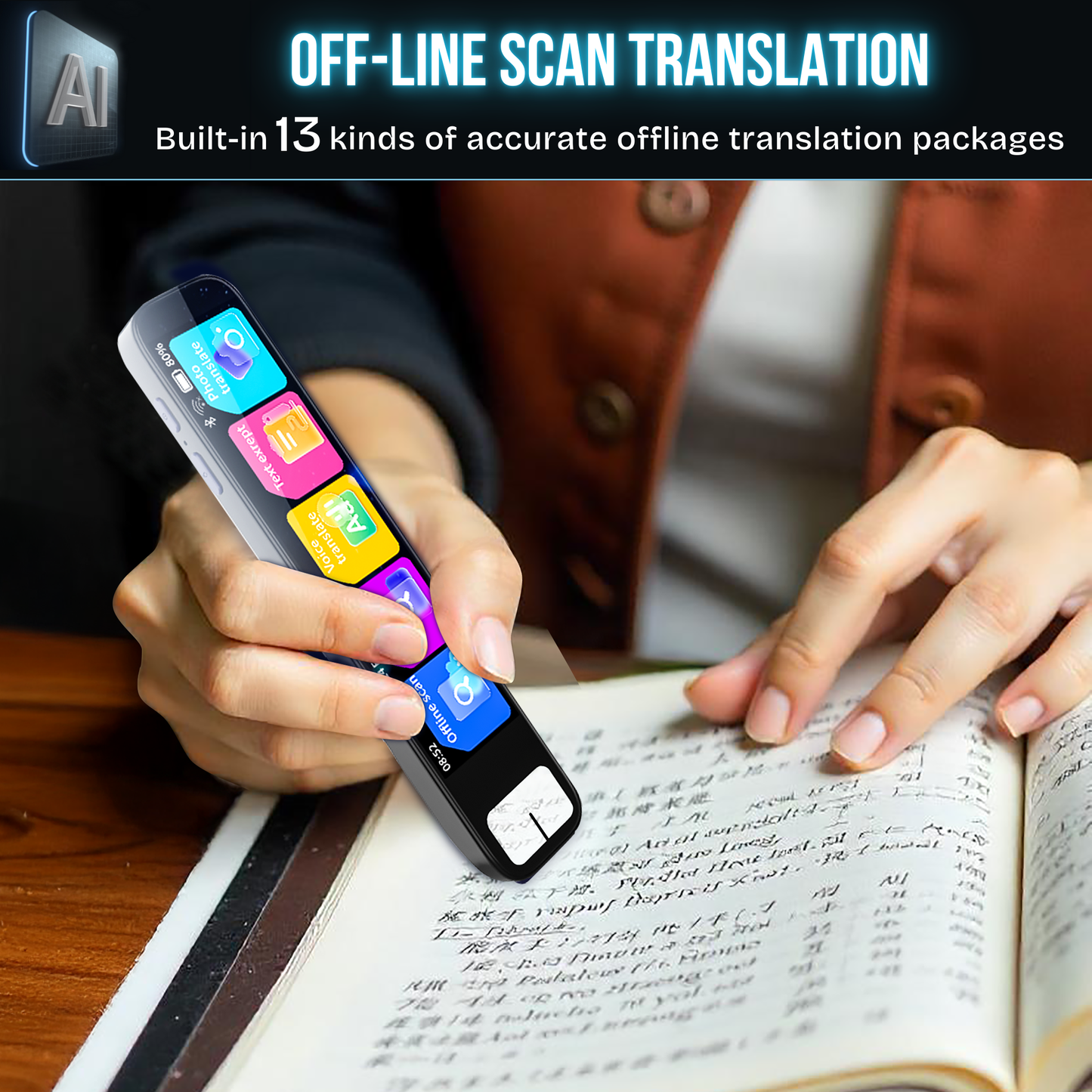 ScanSense AI Scanning Smart Pen β Instant AI Answers, Offline Translation & More